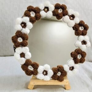 Crochet Flower Mirror