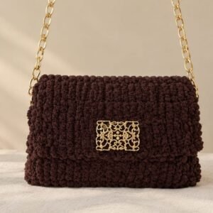 Cocoa Charm Crochet Bag